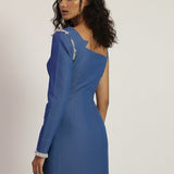 One Shoulder White Frays
