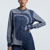 Asymmetrical Blue shirt
