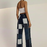 Frayed Patchwork Pants