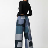 Relaxed patchwork pants