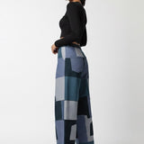 Relaxed patchwork pants