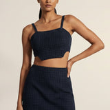 Textured strappy top