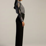 Grey Wave net Shirt