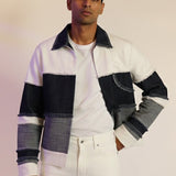 Three toned denim jacket