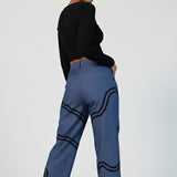 Wavy Straight Fit Pants