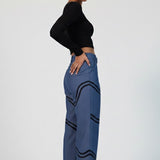 Wavy Straight Fit Pants