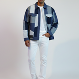 Relaxed patchwork jacket